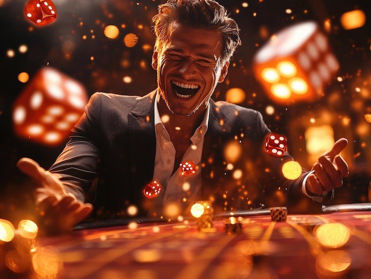 Pengguna memeriksa poin reward dengan tenang